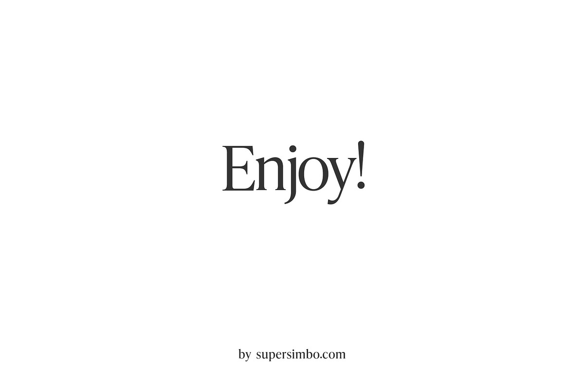Equilibrium | Refined Serif font, a Serif Font by Supersimbo © (Photo 8 of 8)