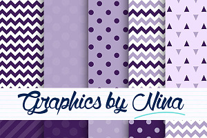 Violet and Purple digital papers