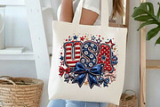 Coquette Floral 4th of July Png, USA, an Illustration by DreamCafeArt (Thumbnail 3 of 5)