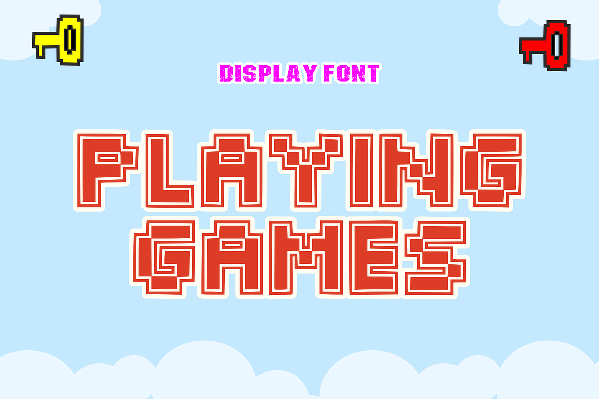 Super Game - Games Font Types, a Font by KiddoGlyphs Studio (Photo 3 of 4)