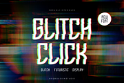 Glitch Click - Cyber & Glitch Font, a Sans Serif Font by QR Design Studio (Thumbnail 1 of 6)