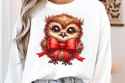 Watercolor Cute Baby Owl Clipart PNG, an Illustration by SinaCreation (Thumbnail 4 of 7)