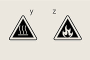 Warning Signs Dingbats Font, a Symbol Font by Minimalartstudio (Thumbnail 5 of 8)
