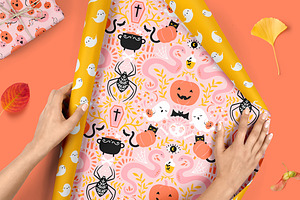 Halloween Patterns & Clipart