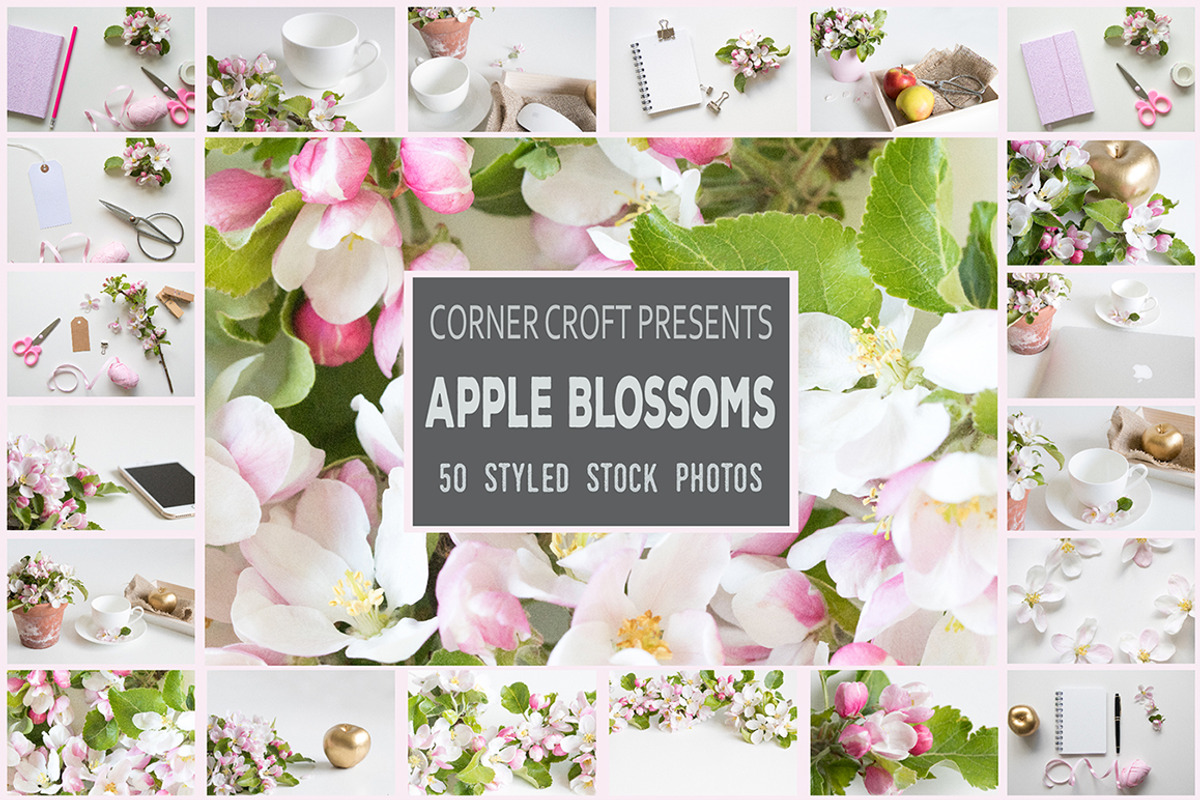Apple Blossom Styled Photo Bundle, a Cups & Container Mockup by Corner Croft Mockups (Photo 1 of 5)