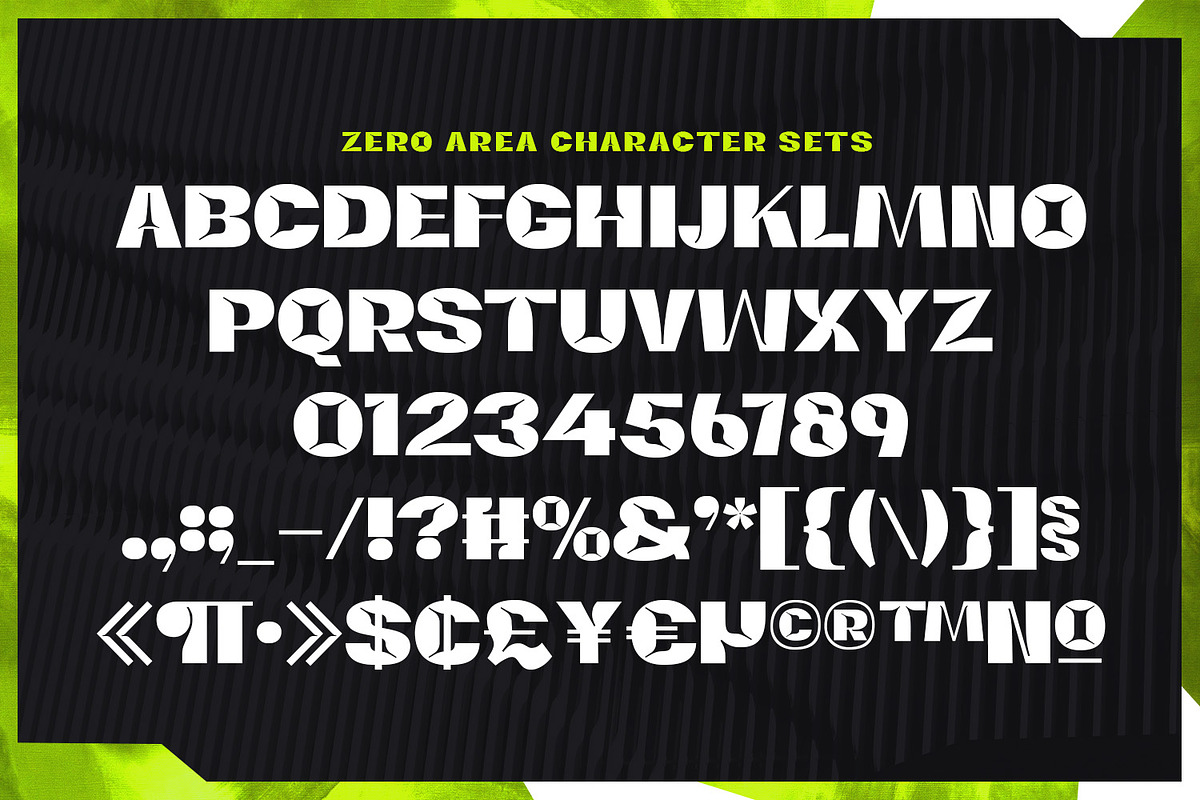 Zero Area – Bold Display Typeface, a Sans Serif Font by Almarkhatype (Photo 7 of 15)