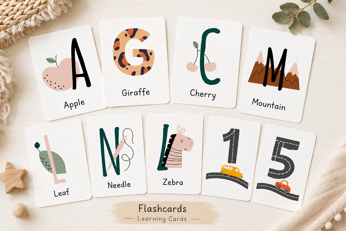 Kids Alphabet Illustrations, an Education Illustration by Anna Studio (Photo 7 of 10)