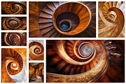 69 Spiral wooden staircases, an Architecture Photo by Handmadefont (Thumbnail 4 of 73)