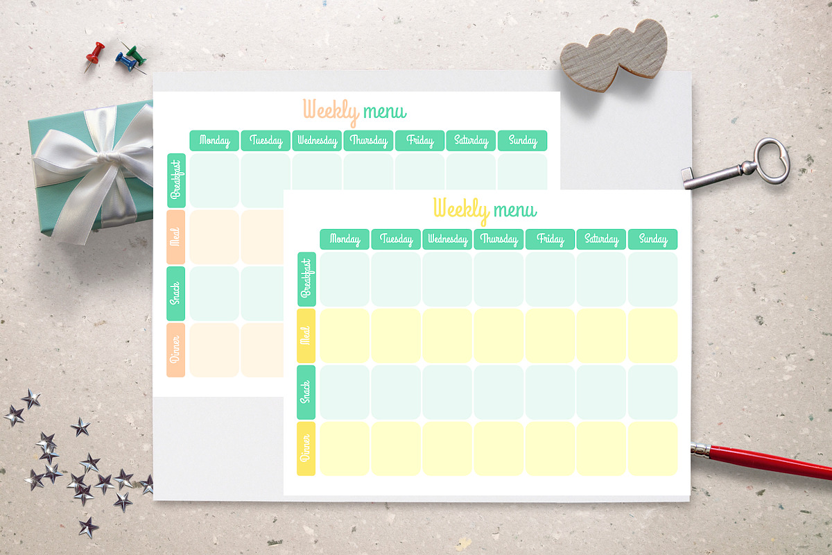 Meal Planner Printable, a Stationery Template by mpcprintables (Photo 3 of 3)