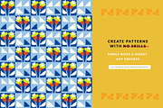 Bloom Blocks Naive Floral Clipart, a Decorative Illustration by Olia (Thumbnail 16 of 25)
