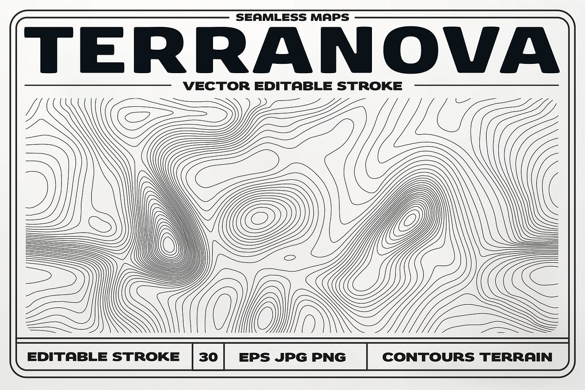 Terranova: Seamless Topographic Maps, a Texture Graphic by RDShop (Photo 1 of 8)
