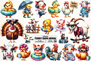 Funny Farm Animal Sublimation, an Illustration by Pixels.Craft (Thumbnail 1 of 7)