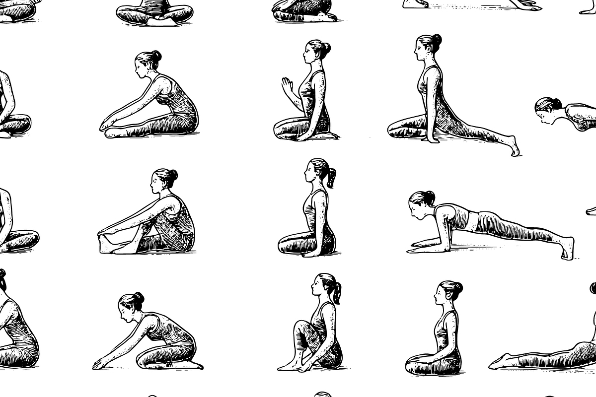 Yoga Poses and Wellness, an Object Graphic by RT Studio (Photo 4 of 4)