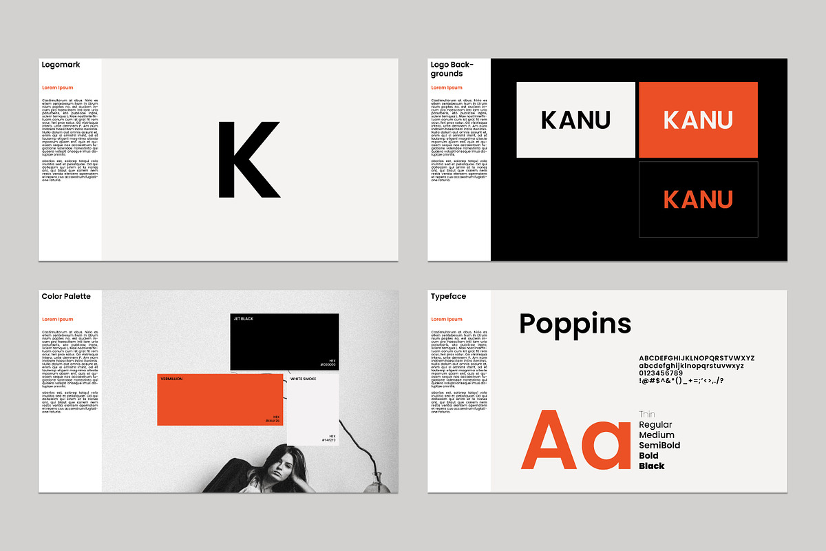 KANU Brand Guidelines Deck Template, a Branding & Logo Template by shaondesigns (Photo 5 of 9)