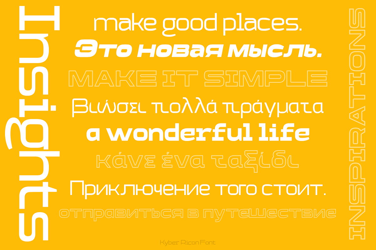 Kyber Ricon - Font Family, a Sans Serif Font by TypeClassHeroes (Photo 7 of 14)