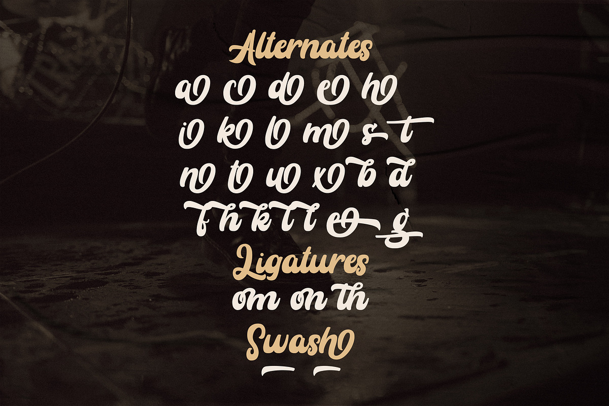 Rayhue - Retro Bold Script Font, a Script Font by StringLabs (Photo 8 of 8)