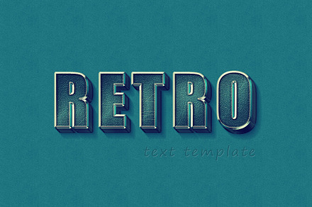 Retro Text Template