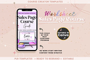 Sales Page Course Guide Worksheet, a Templates & Theme by bellaROSEworkshop (Thumbnail 2 of 10)