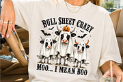 Moo I Mean Boo Halloween Cows Design, a Seasonal Illustration by Creative Art (Thumbnail 2 of 3)