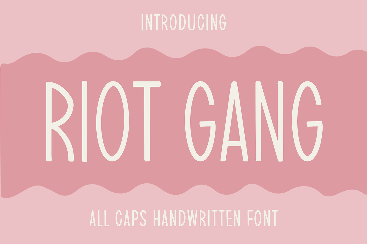 Riot Gang - Handwriting Font, a Handwritten Font by ariodsgn (Photo 1 of 9)