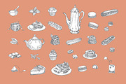 Tea and desserts set, a Graphic by Evgeniia Lanskikh (Thumbnail 10 of 10)