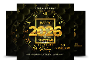 New Year Flyer, a Flyer Template by AfzaalGraphics