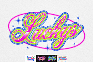 Y2K Airbrush Text Effects