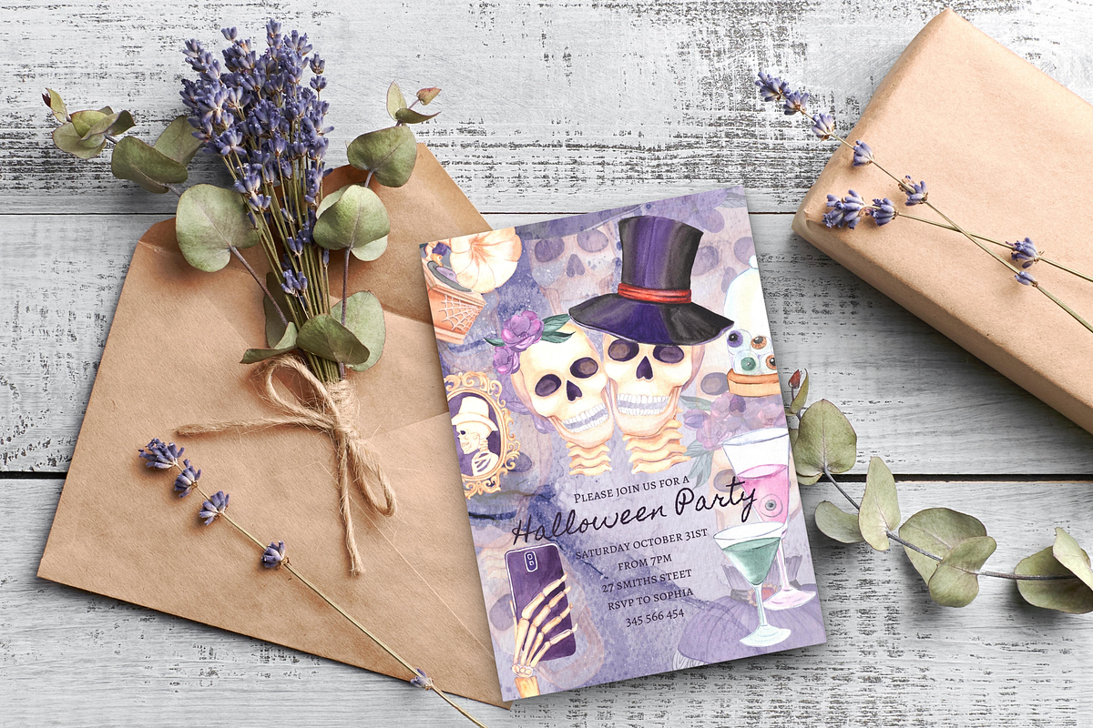 Halloween Party Invitation, an Invitation Template by ForeverPrint (Photo 2 of 6)