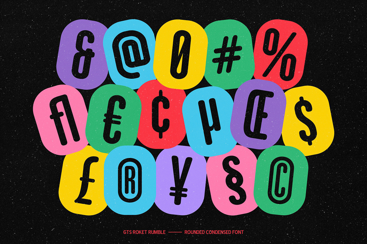 GTS Rocket Rumble | Retro Condensed, a Sans Serif Font by Graptail (Photo 10 of 23)