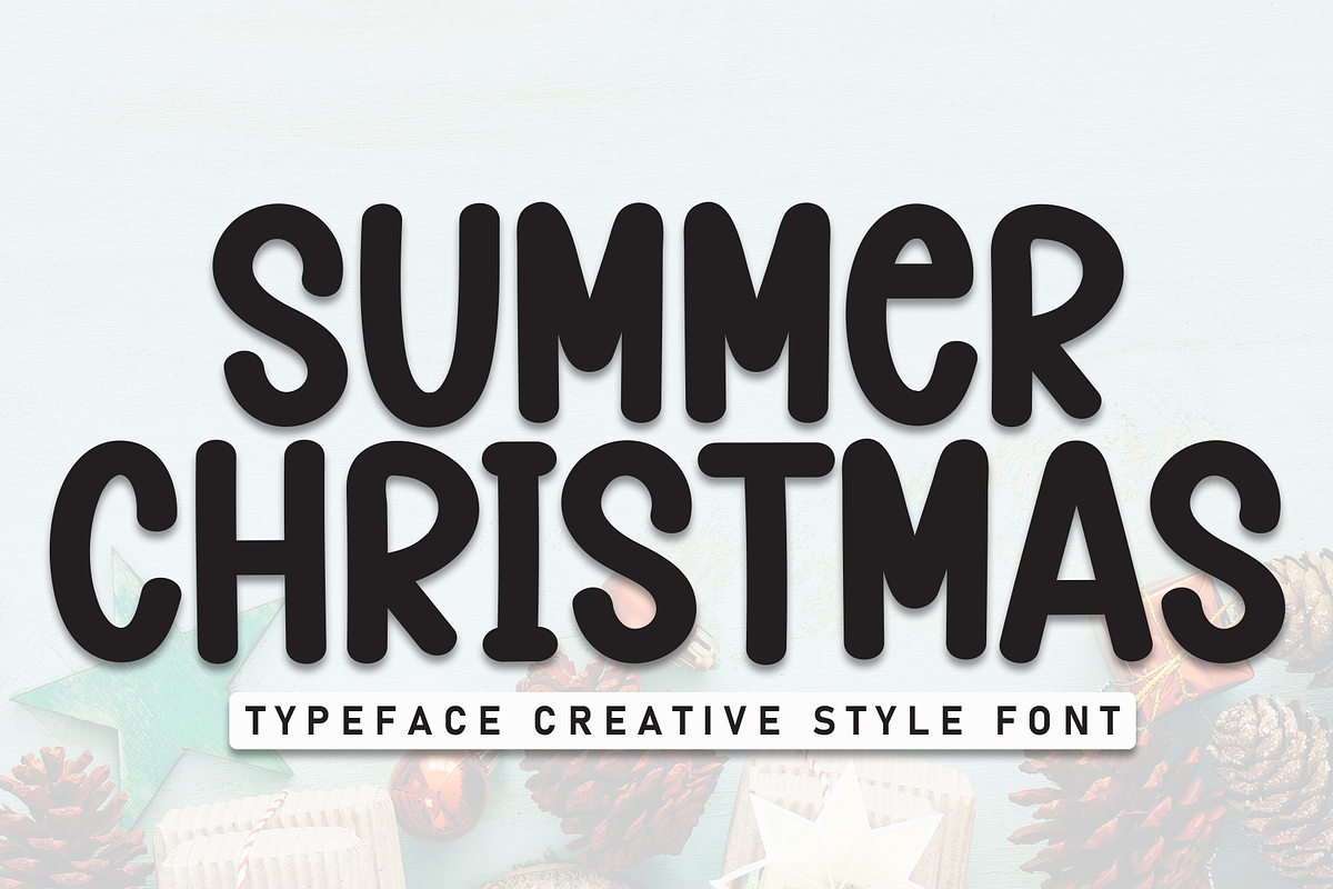 Summer Christmas | Script Font, a Script Font by Scratchones (Photo 1 of 8)