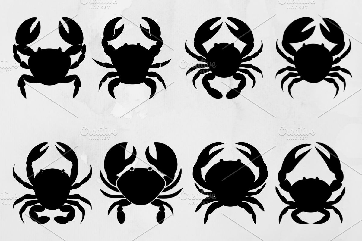 Crab Silhouette SVG, an Animal Illustration by newminddesign (Photo 1 of 3)