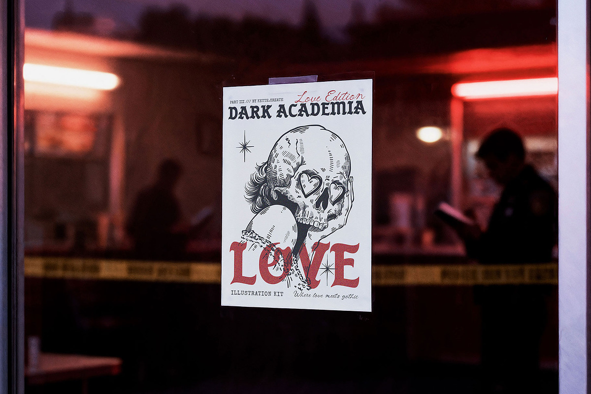 Dark Academia Love | Illustration, an Object Illustration by KetteCreate (Photo 3 of 13)