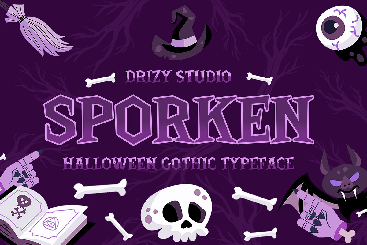 Sporken - Halloween Gothic Font, a Serif Font by Drizy (Photo 1 of 10)