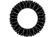 Black Floral Wreath Frame Set, an Illustration by Designer_Momina (Thumbnail 20 of 20)