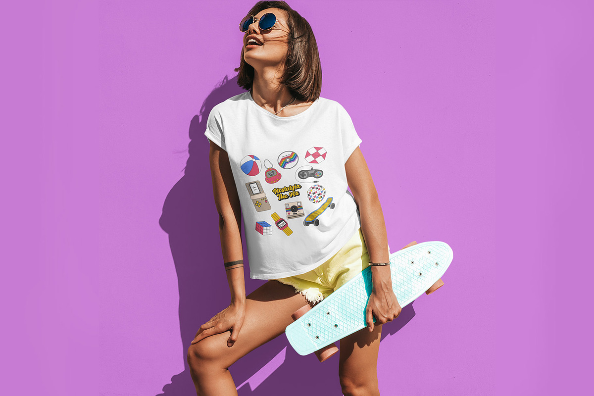 The 90s. Cliparts, cards, patterns, an Object Illustration by Valeria Soloveva (Photo 18 of 23)