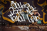 Schoolin - Graffiti Fonts, a Blackletter Font by SemutHitam Creative (Thumbnail 4 of 7)