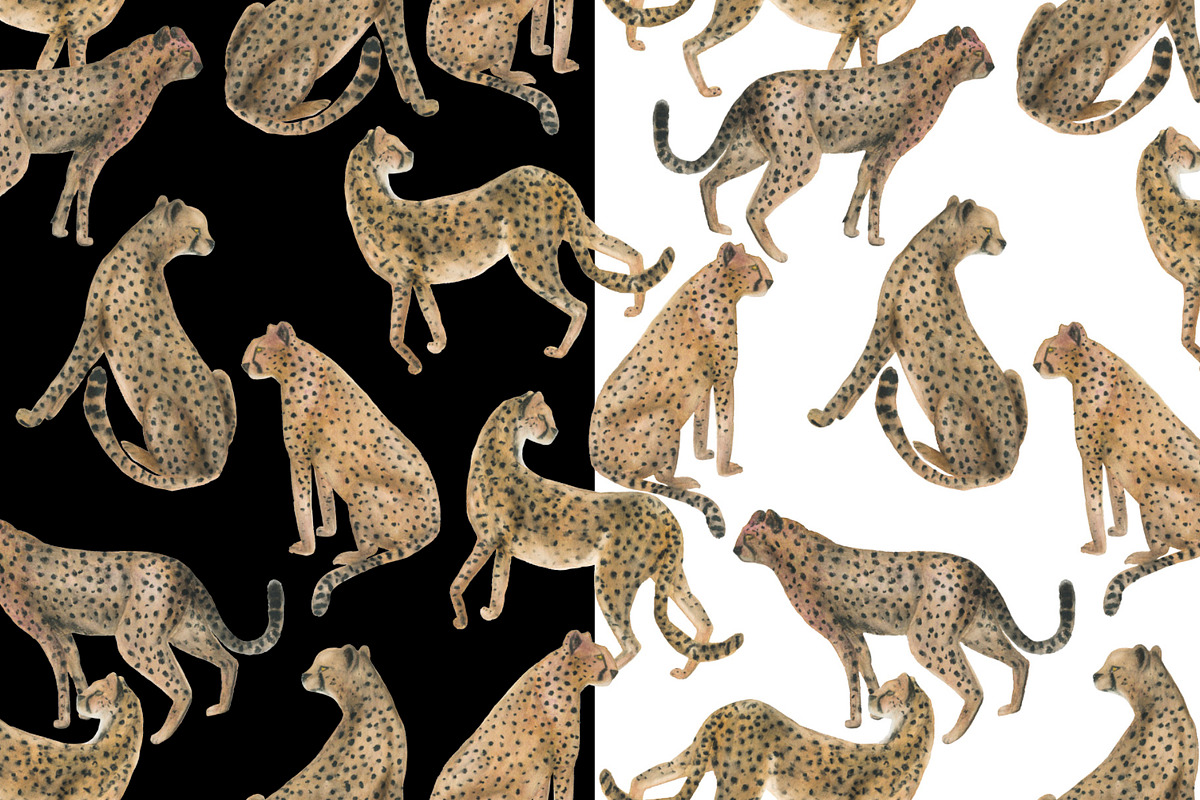 Wild cats, a Pattern Graphic by ramika