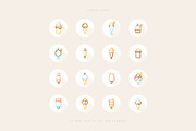 Ice Cream Line Icons, an Outline Icon by blauananas (Thumbnail 5 of 7)