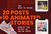 70s BACK TO SCHOOL - Instagram kit, a Social Media Template by Ratatap! (Thumbnail 1 of 7)