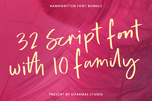 Handwritten Script Bundle - 90% OFF