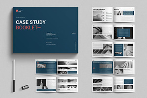 Case Study Booklet Template, a Brochure Template by E-Type