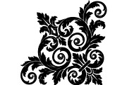 Premium Swirl Leaf Corner Frame, a Decorative Illustration by Creativeshirt (Thumbnail 19 of 20)