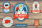 Ice Hockey Club 12 Patches, a Branding & Logo Template by sivVector (Thumbnail 1 of 4)