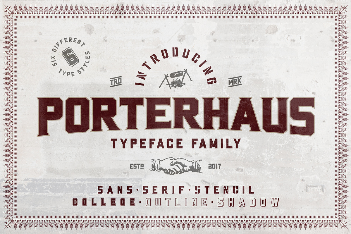 Porterhaus Typeface Family