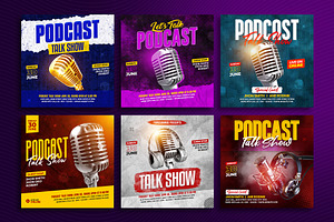 Podcast Talk Show Instagram Post