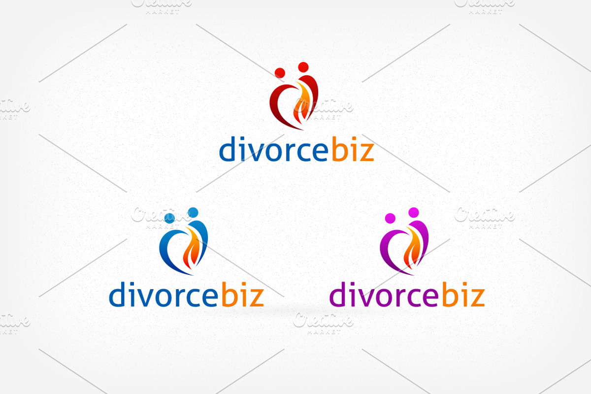 Divorce Bisiness Logo, a Branding & Logo Template by NasirGrfx ...