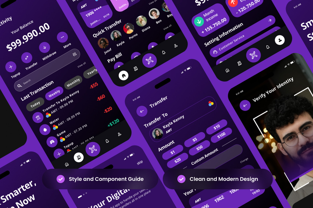 Danaku - Fintech Wallet App Design preview 3
