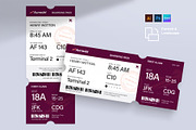 Boarding Pass Ticket Template, a Stationery Template by BrandPacks (Thumbnail 4 of 4)