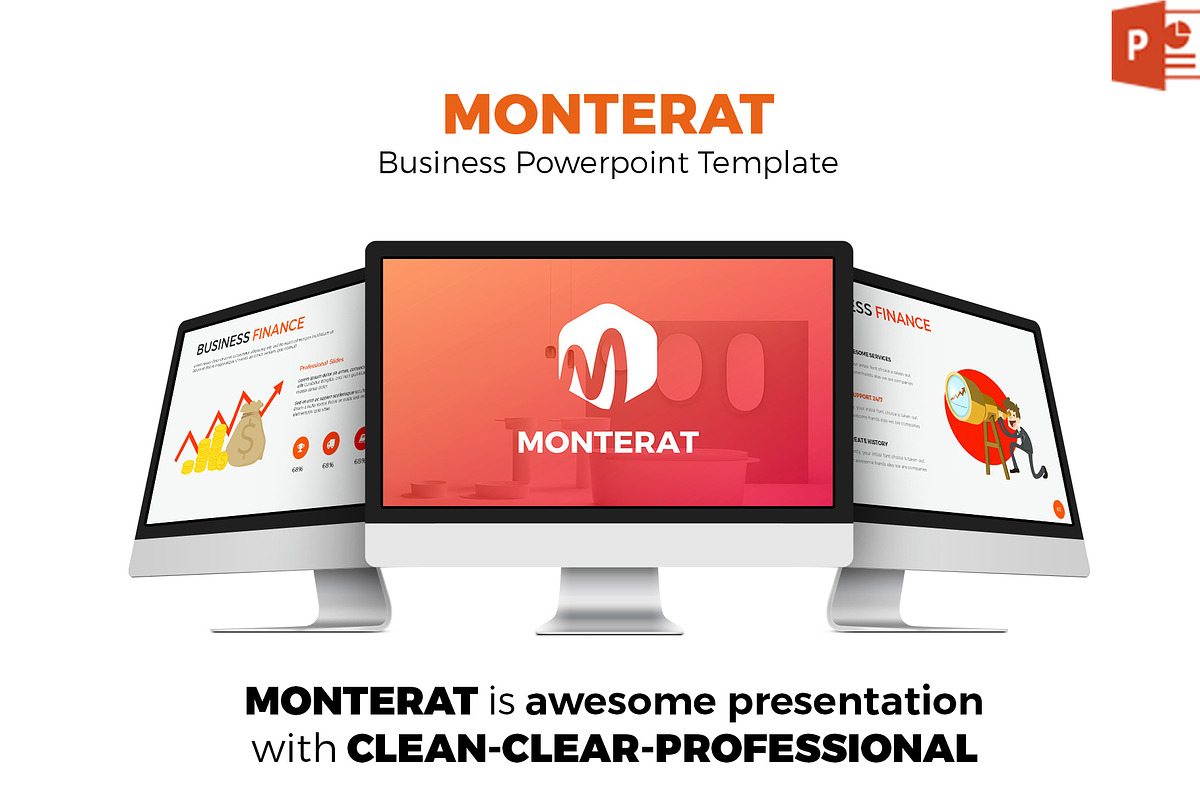 Monterat Powerpoint Template, a Presentation Template by GraStudios (Photo 1 of 3)