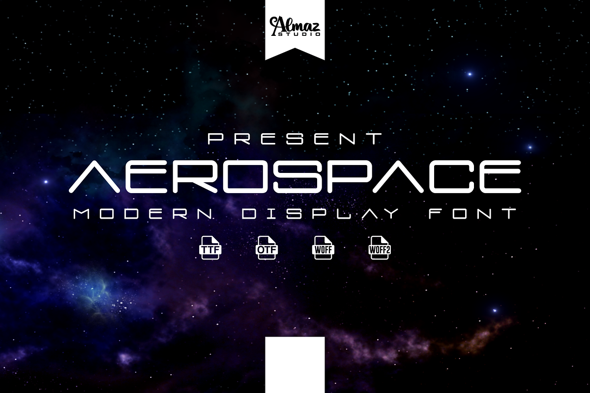 Aerospace, a Symbol Font by almazstudio (Photo 1 of 10)